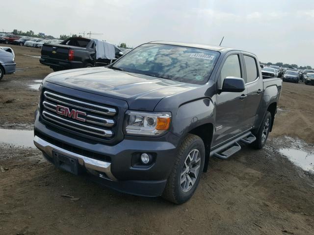 1GTG6CE34G1199107 - 2016 GMC CANYON SLE GRAY photo 2