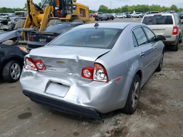 1G1ZC5E09CF101181 - 2012 CHEVROLET MALIBU 1LT SILVER photo 4