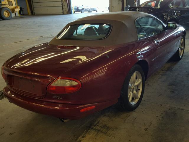 SAJGX2248WC021628 - 1998 JAGUAR XK8 RED photo 4