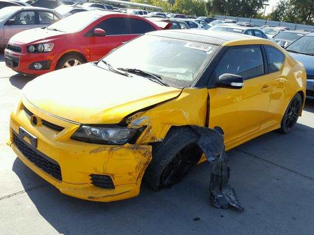 JTKJF5C71C3026207 - 2012 TOYOTA SCION TC 黄色 照片 2