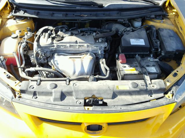 JTKJF5C71C3026207 - 2012 TOYOTA SCION TC 黄色 照片 7