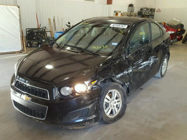 1G1JA5SH7C4163235 - 2012 CHEVROLET SONIC LS Սև լուսանկար 2