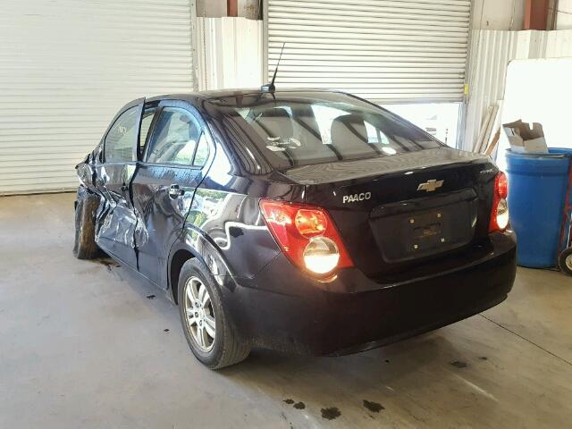 1G1JA5SH7C4163235 - 2012 CHEVROLET SONIC LS Սև լուսանկար 3