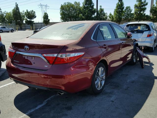 4T1BF1FK8HU815603 - 2017 TOYOTA CAMRY LE 红色 照片 4