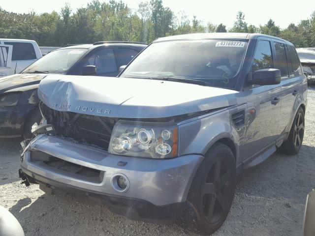 SALSK25488A165576 - 2008 LAND ROVER RANGE ROVE GRAY photo 2