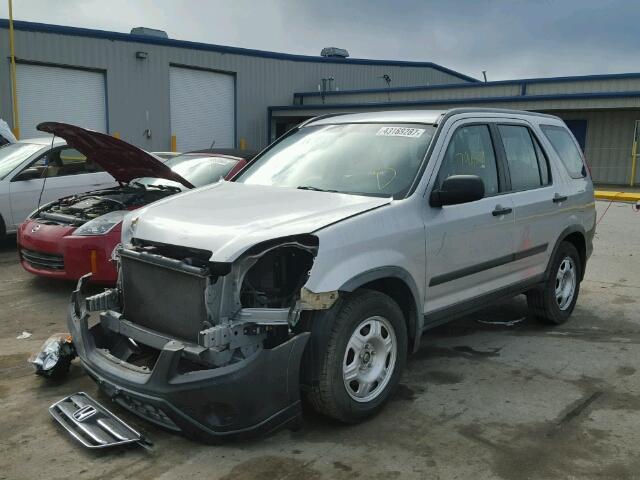 JHLRD78576C029087 - 2006 HONDA CR-V LX SILVER photo 2