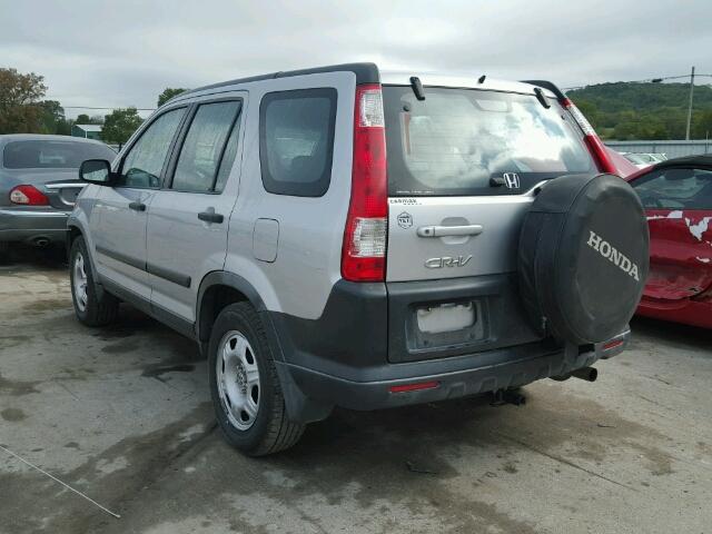 JHLRD78576C029087 - 2006 HONDA CR-V LX SILVER photo 3