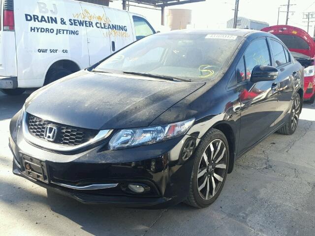 2HGFB2F90FH525815 - 2015 HONDA CIVIC EXL BLACK photo 2