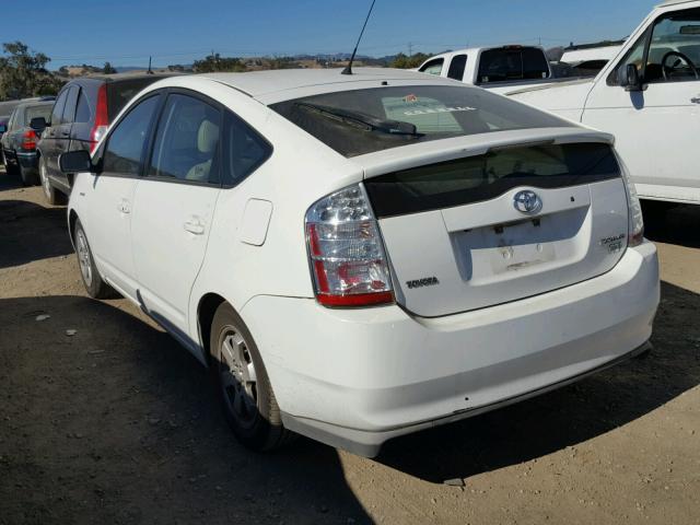 JTDKB20U173286497 - 2007 TOYOTA PRIUS WHITE photo 3