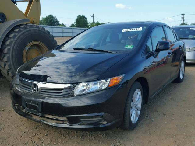 2HGFB2F92CH533202 - 2012 HONDA CIVIC EXL BLACK photo 2