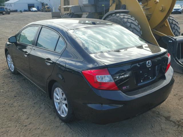 2HGFB2F92CH533202 - 2012 HONDA CIVIC EXL 黑色 照片 3