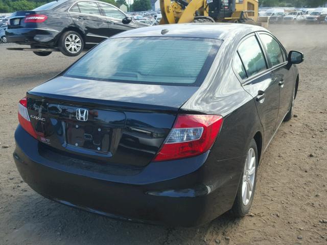 2HGFB2F92CH533202 - 2012 HONDA CIVIC EXL 黑色 照片 4