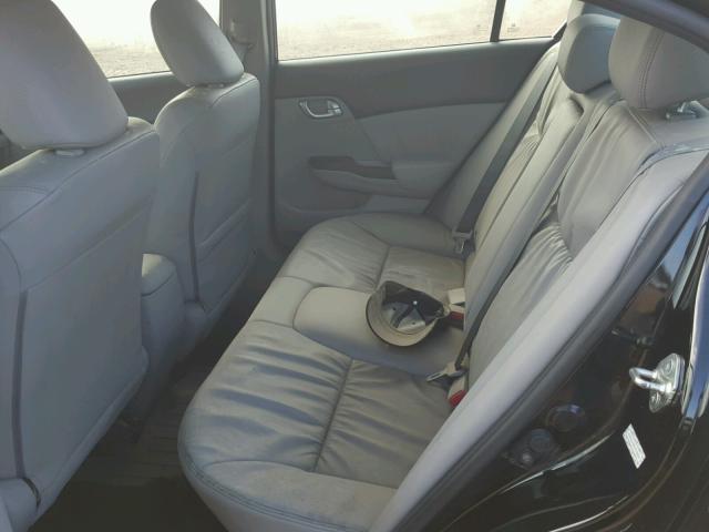 2HGFB2F92CH533202 - 2012 HONDA CIVIC EXL 黑色 照片 6