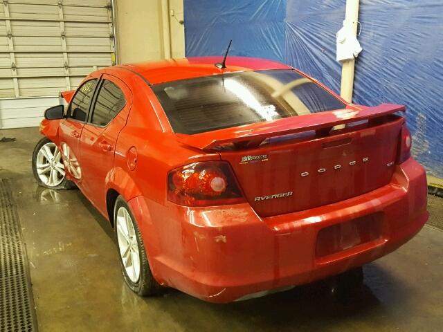 1C3CDZCB5DN552190 - 2013 DODGE AVENGER SX RED photo 3