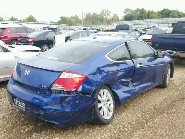 1HGCS228X9A000148 - 2009 HONDA ACCORD BLUE photo 4