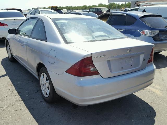 1HGEM21911L024277 - 2001 HONDA CIVIC SI SILVER photo 3