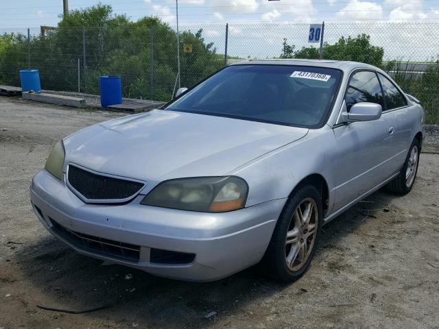 19UYA42663A000738 - 2003 ACURA 3.2CL TYPE SILVER photo 2