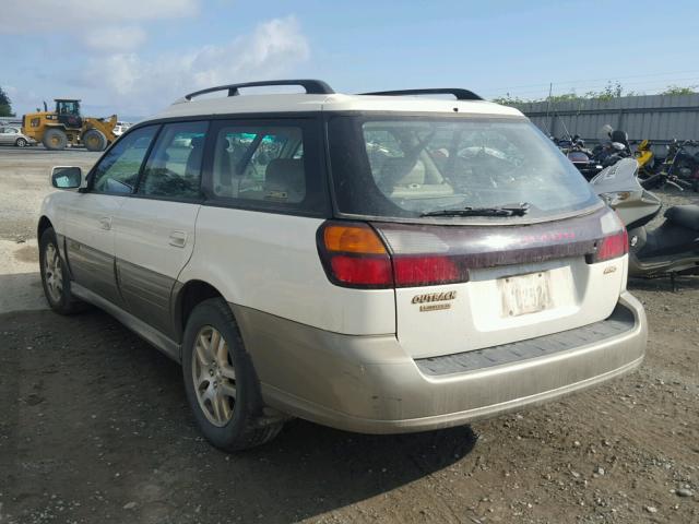 4S3BH686127667053 - 2002 SUBARU LEGACY OUT WHITE photo 3