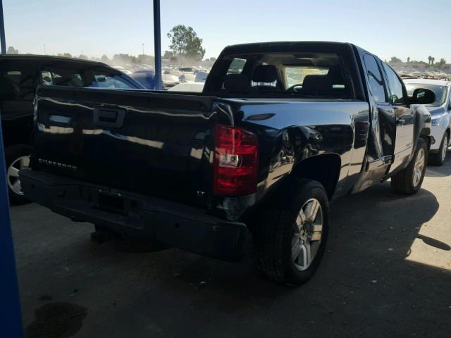 1GCEC19057Z507665 - 2007 CHEVROLET SILVERADO BLACK photo 4