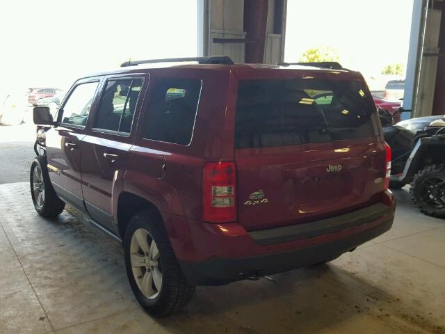 1C4NJRFB2CD549938 - 2012 JEEP PATRIOT LA RED photo 3