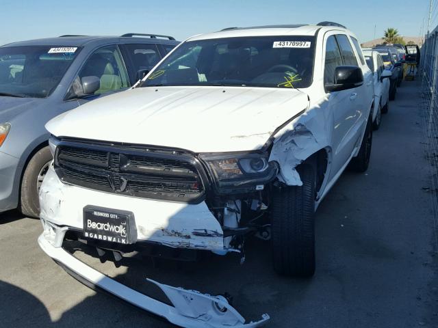 1C4RDJDG8HC757912 - 2017 DODGE DURANGO GT WHITE photo 2