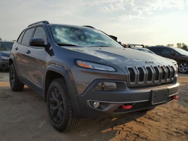 1C4PJMBX4JD586337 - 2018 JEEP CHEROKEE T CHARCOAL photo 1