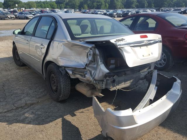 1G1ZS58N27F113785 - 2007 CHEVROLET MALIBU LS Gümüş foto 3