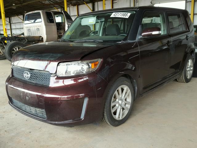 JTLKE50E881020395 - 2008 TOYOTA SCION XB ბურგუნდია ფოტო 2