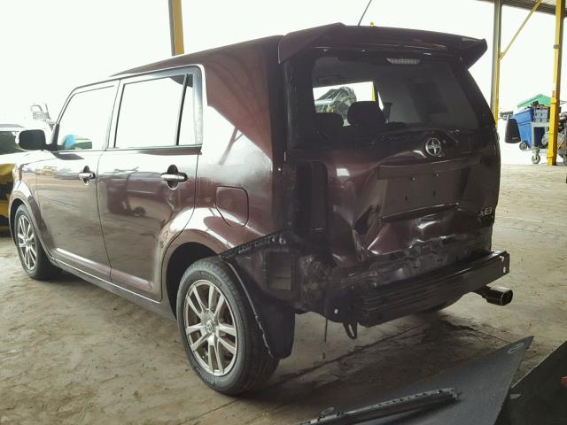 JTLKE50E881020395 - 2008 TOYOTA SCION XB ბურგუნდია ფოტო 3