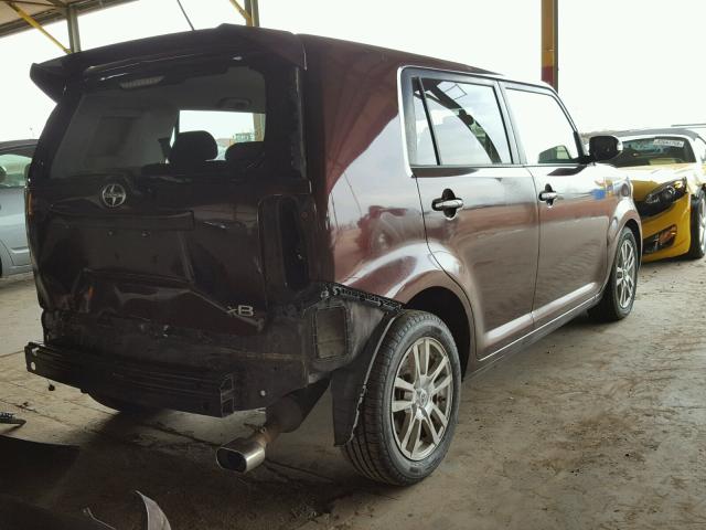 JTLKE50E881020395 - 2008 TOYOTA SCION XB ბურგუნდია ფოტო 4