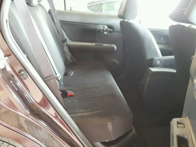 JTLKE50E881020395 - 2008 TOYOTA SCION XB ბურგუნდია ფოტო 6