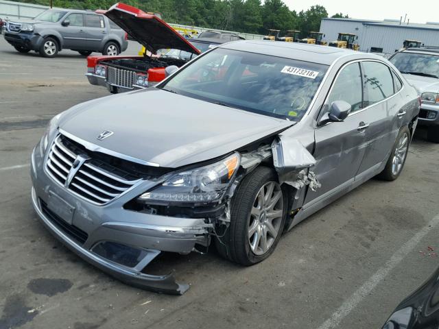 KMHGH4JF5BU036081 - 2011 HYUNDAI EQUUS SIGN GRAY photo 2