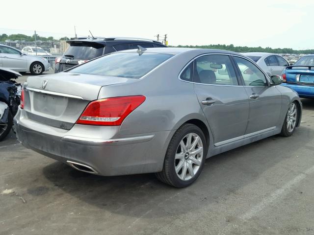 KMHGH4JF5BU036081 - 2011 HYUNDAI EQUUS SIGN GRAY photo 4