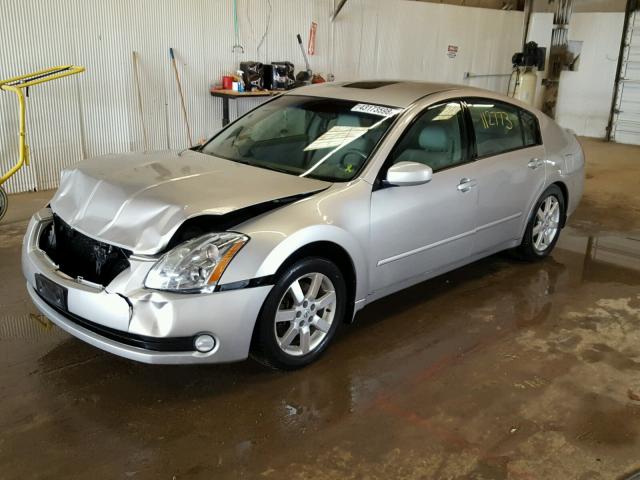 1N4BA41E34C802270 - 2004 NISSAN MAXIMA SE SILVER photo 2