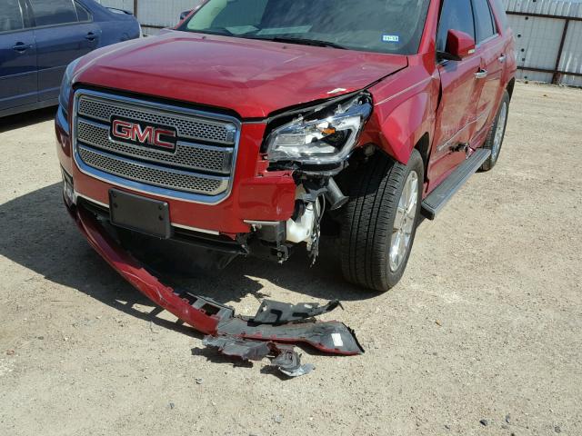 1GKKRTKD6EJ151687 - 2014 GMC ACADIA DEN RED photo 9