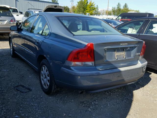 YV1RS61R112050925 - 2001 VOLVO S60 فيروزي صورة 3