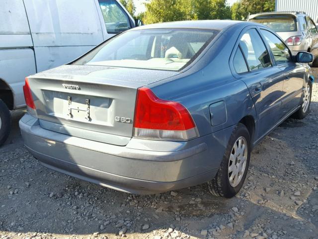 YV1RS61R112050925 - 2001 VOLVO S60 TURQUOISE photo 4