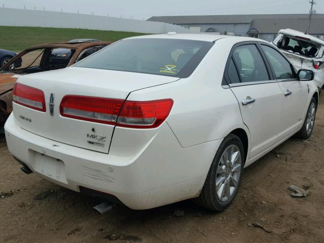 3LNDL2L31CR822509 - 2012 LINCOLN MKZ HYBRID WHITE photo 4