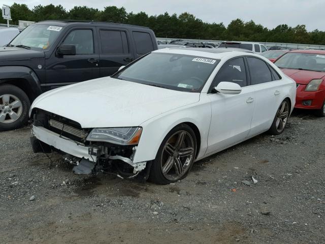 NY72905 - 2011 AUDI A8 WHITE photo 2