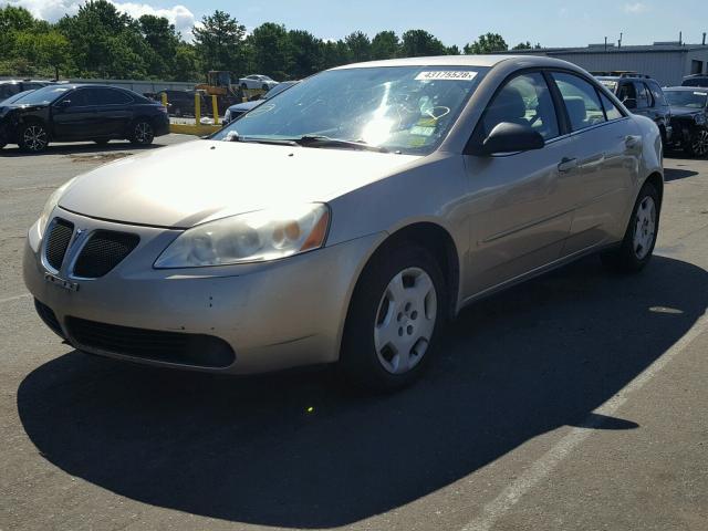 1G2ZF58B374120715 - 2007 PONTIAC G6 VALUE L GOLD photo 2