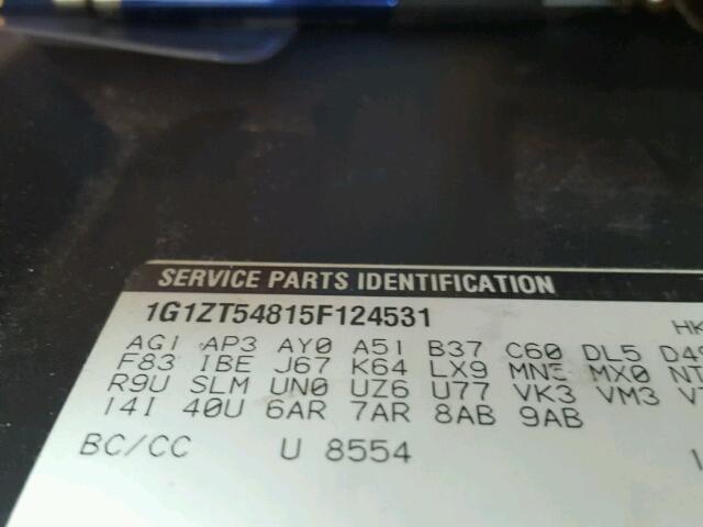 1G1ZT54815F124531 - 2005 CHEVROLET MALIBU LS Ақ фото 10