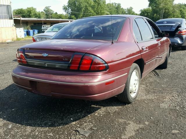2G1WL52M6W9302849 - 1998 CHEVROLET LUMINA BAS მუქწითელი ფოტო 4