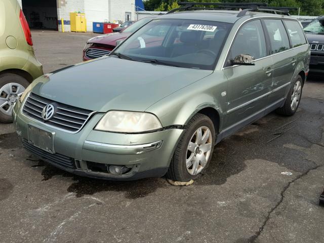 WVWWH63B22E335396 - 2002 VOLKSWAGEN PASSAT GLX 绿色 照片 2