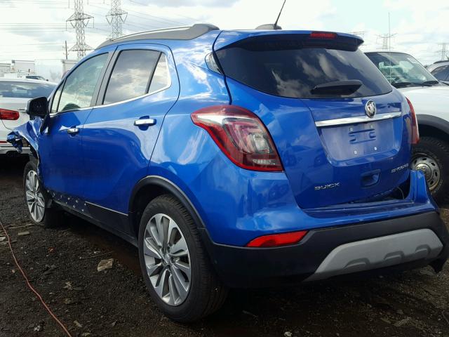 KL4CJASB5HB128291 - 2017 BUICK ENCORE PRE Blau Foto 3