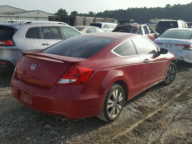 1HGCS1B30BA000793 - 2011 HONDA ACCORD LX- RED photo 4