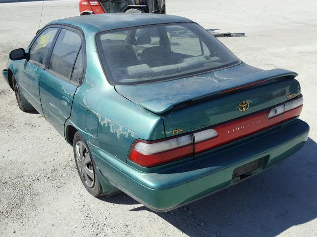 1NXBB02EXVZ521296 - 1997 TOYOTA COROLLA DX GREEN photo 3