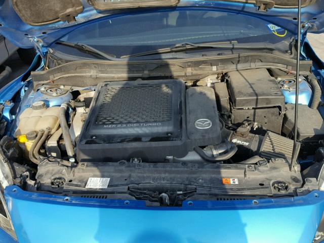 JM1BL1K31B1444191 - 2011 MAZDA SPEED 3 BLUE photo 7
