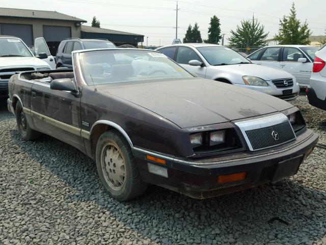 1C3XJ55E7JG441179 - 1988 CHRYSLER LEBARON PR MAROON photo 1