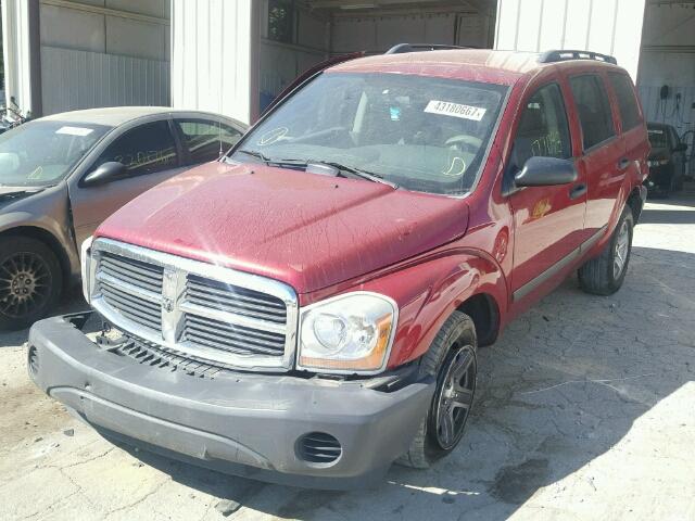 1D4HD38N06F116803 - 2006 DODGE DURANGO BURGUNDY photo 2