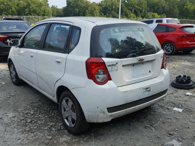 KL1TD6DEXBB229388 - 2011 CHEVROLET AVEO LS WHITE photo 3